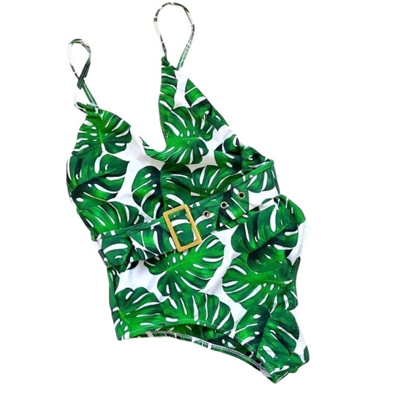 Show Me Your Mumu Amalfi Palm Leaf One Piece Swimsuit Size S - Picture 15 of 16